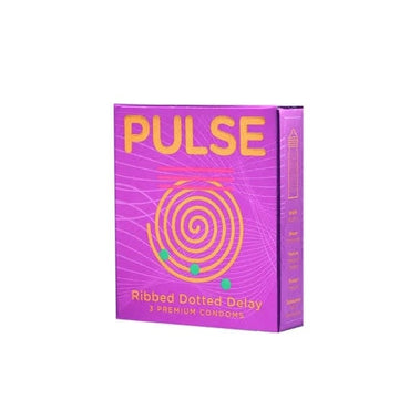 Pulse Ribbed Dotted Delay Condom(With Private Packing 🔞)