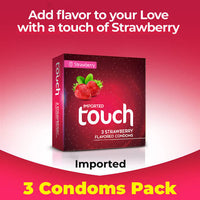 Touch Strawberry Condoms(With Private Packing 🔞)