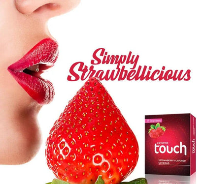 Touch Strawberry Condoms(With Private Packing 🔞)