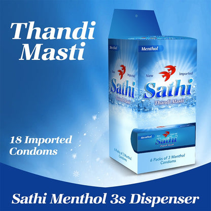 New Sathi Menthol (Thandi Masti) imported Condom (With Private Packing 🔞)