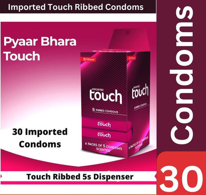 Touch Ribbed Condoms(With Private Packing 🔞)