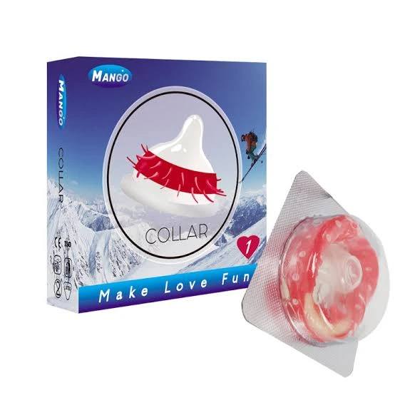 Mango Collar Spike Condoms 1 Piece (With Private Packing 🔞)