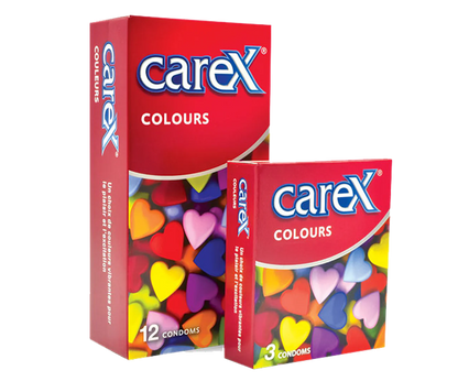 Carex Lubricated Colours Condoms