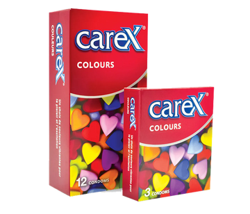 Carex Lubricated Colours Condoms