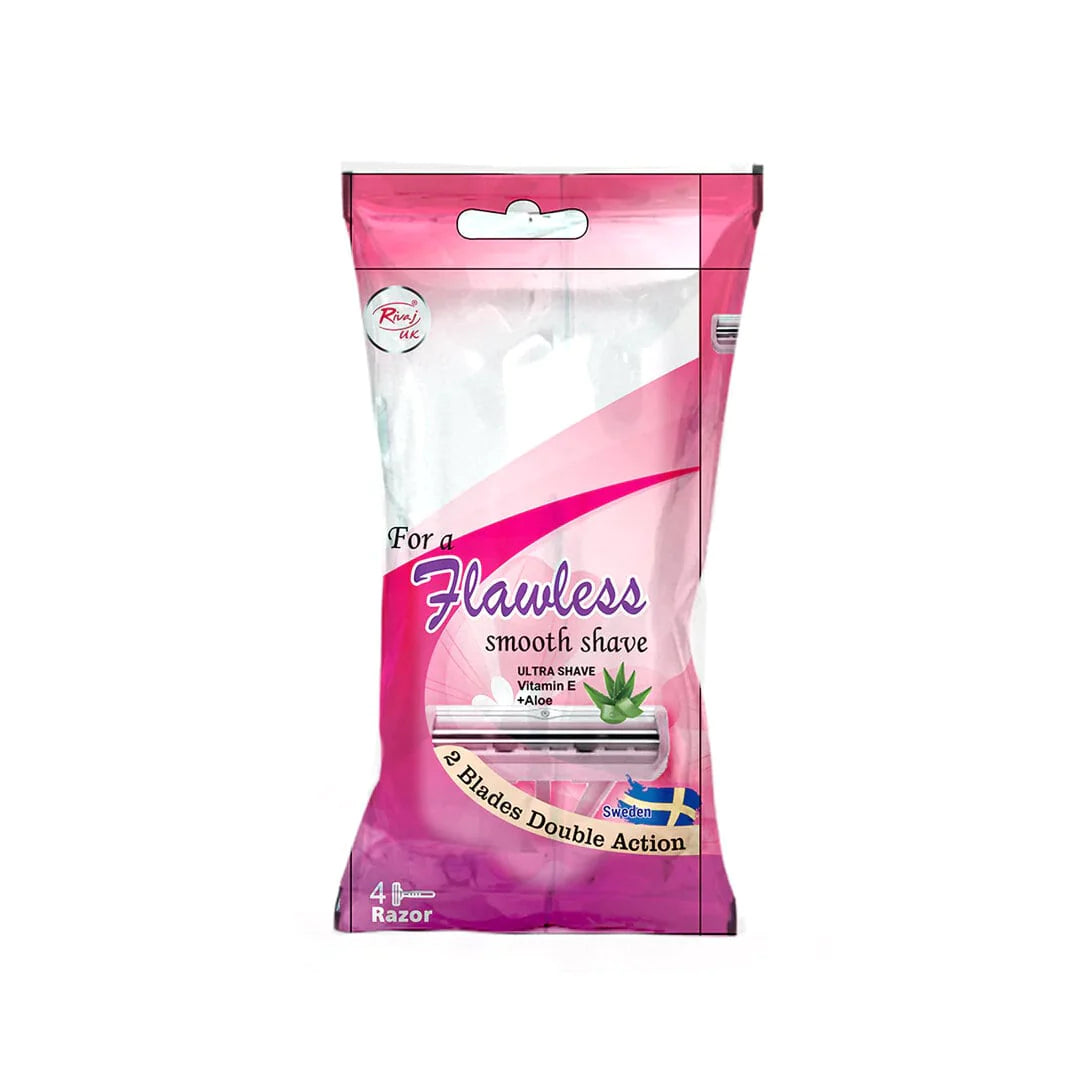 Flawless Smooth Shave Razor For Ladies (Pack of 4)