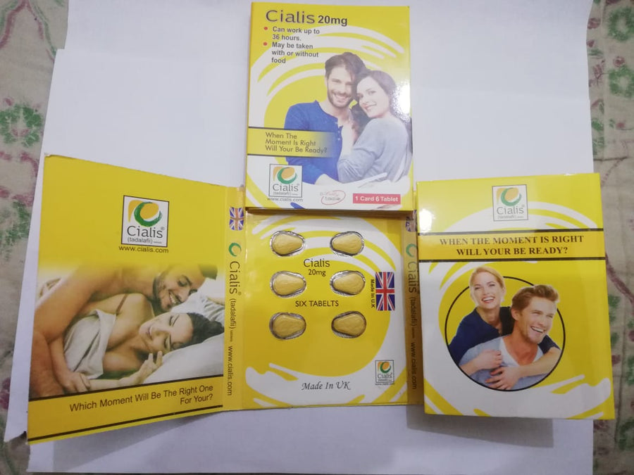 Cialis 6 Yellow Tablets Pack For Men 20mg