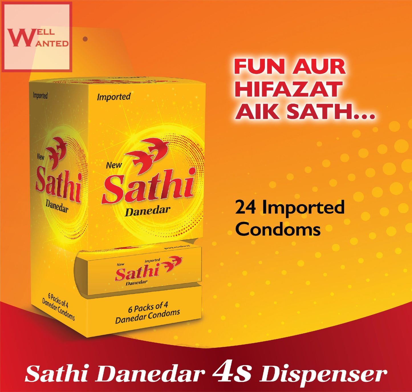 Sathi Danedar 6 Condom Dispenser 24s