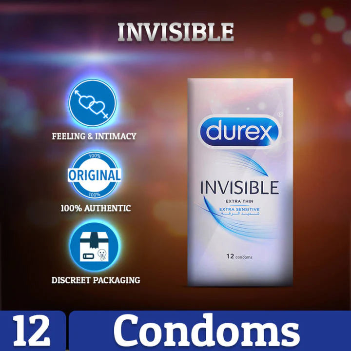 Durex Invisible Condoms Pack of 12s